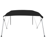 ZNTS 4-bow Bimini Top Black 236x228x127 cm 94812