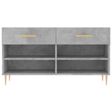 Shoe Bench Concrete Grey 102x35x55 cm Engineered Wood 829728