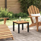 Outdoor Table Natural and Black 45 x 45 x 38 cm 4010618