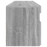 TV Cabinet with LED Lights Grey Sonoma 90x35x40 cm 815676