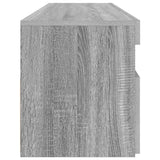 TV Cabinet with LED Lights Grey Sonoma 90x35x40 cm 815676
