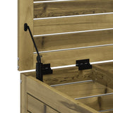 Garden Footstool with Cushion Impregnated Wood Pine 844930