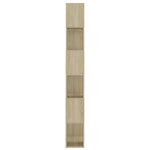 Book Cabinet Room Divider Sonoma Oak 60x24x186 cm Engineered Wood 809101