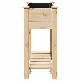 Garden Planter Beige 71 x 37 x 76.5 cm Solid Fir Wood 42006566