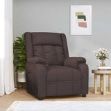 Recliner Chair Dark brown 82 x 93 x 96 cm Fabric 348113