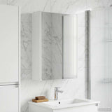 Bathroom Mirror Cabinet White 33 x 11.5 x 50 cm Engineered wood 889215
