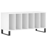 Record Cabinet White 100x38x48 cm Engineered Wood 831756
