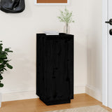 Shoe Cabinet Black 35x35x80 cm Solid Wood Pine 813539