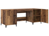 Desk with Storage Old Wood 140 x 50 x 75 cm Engineered Wood 8004202