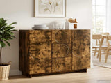 Sideboard Smoked Oak 85.5 x 31 x 75 cm Engineered Wood 8011554