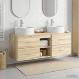 Bathroom Cabinet Set 3 pcs Sonoma Oak 49.5 x 44.5 x 65 cm 3405877