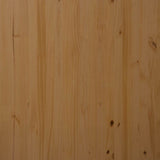 Rolling Cabinet with Drawers "MOSS" Honey Brown Solid Wood Pine 4015785