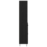 Highboard with Drawer 2 pcs Black Oak Engineered Wood 3416172