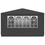 Professional Party Tent with Side Walls 4x9 m Anthracite 90 g/m 48539