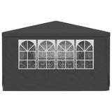 Professional Party Tent with Side Walls 4x9 m Anthracite 90 g/m 48539