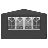 Professional Party Tent with Side Walls 4x9 m Anthracite 90 g/m 48539
