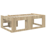 Kids'Bed Frame with Storage Sonoma Oak 75 x 190 cm 3422637