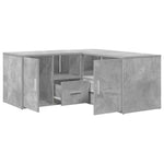 Corner Cabinet Concrete Grey 160x40x45 cm Engineered Wood 3307822