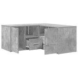 Corner Cabinet Concrete Grey 160x40x45 cm Engineered Wood 3307822