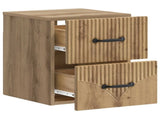 Wall-Mounted Bedside Cabinet 2 pcs Artisan Oak Engineered Wood 898994