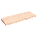 Table Top 100x40x cm Untreated Solid Wood Live Edge 363883