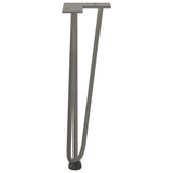 Hairpin Legs for Coffee Table 4 pcs Natural Steel 42 cm Solid Steel 4012443