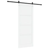 Sliding Door Manual White and black 93 x 232 cm 3333323