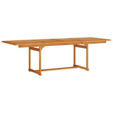 Garden Dining Set Folding 9 pcs Brown Solid Acacia Wood 3375725