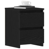 Bedside Cabinet 2 pcs Black Oak 30 x 30 x 40 cm Engineered Wood 861989