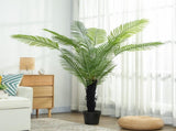 175cm Artificial Areca Palm Tree with 16 PE Leaves, Decorative Artificial Plant with Plastic Pot and T3398P377844