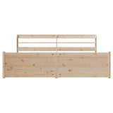 Bed Frame with Headboard without Mattress 180x200 cm Super King 3306768