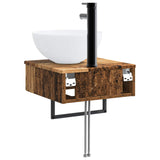 Wall-Mounted Wash Basin Old Wood 40 x 41 x 40.5 cm 890186