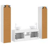 Bathroom Furniture Set 5 pcs White 33 x 34.5 x 160 cm 3406023