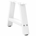 ZNTS Coffee Table Legs A-Shaped 2 pcs White 50x cm Steel 4012817