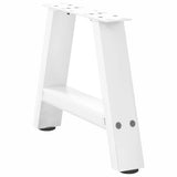 Coffee Table Legs A-Shaped 2 pcs White 50x cm Steel 4012817