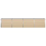 Planter Ivory 385 x 50 x 75 cm Galvanised Steel 42018105