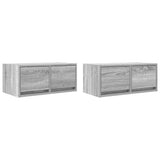 TV Cabinets 2 pcs Grey Sonoma 60x31x25.5 cm Engineered Wood 861501