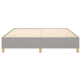 Box Spring Bed Frame Light Grey Super King Fabric 3121211