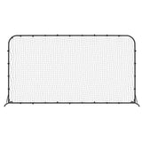 Football Rebounder Net Black 366x90x183 cm HDPE 93762