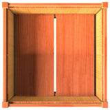 Garden Planter Wax Brown 70x70x70 cm Solid Wood Pine 837436