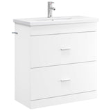 Bathroom Furniture Set White 81 x 40 x 84.5 cm Engineered Wood 3404374