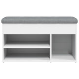 Shoe Bench White 82x32x45.5 cm Engineered Wood 835026