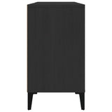 Sink Cabinet Black 80x33x60 cm Engineered Wood 821293