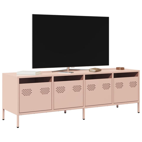 ZNTS TV Cabinet Pink 135x39x43.5 cm Cold-rolled Steel 851305