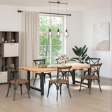 Dining Table Legs Black 2 pcs 90x cm Steel 4013316