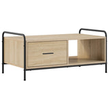 Coffee Table Sonoma Oak 90 x 49 x 41 cm Engineered Wood 8013579
