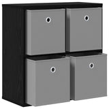 Sideboard with Drawer Black Oak 59.5 x 27 x 57 cm 8000533