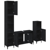 Bathroom Furniture Set 3 pcs Black oak Engineered wood 3416170