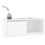 TV Cabinet White 90x35x40 cm Engineered Wood 809782