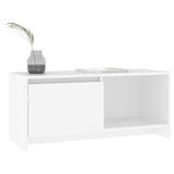TV Cabinet White 90x35x40 cm Engineered Wood 809782